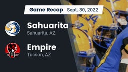 Recap: Sahuarita  vs. Empire  2022