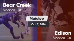 Matchup: Bear Creek vs. Edison  2016