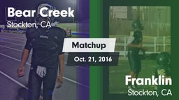 Matchup: Bear Creek vs. Franklin  2016