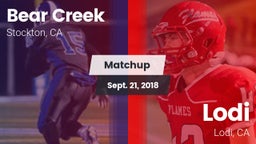 Matchup: Bear Creek vs. Lodi  2018