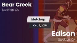 Matchup: Bear Creek vs. Edison  2018