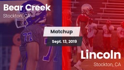 Matchup: Bear Creek vs. Lincoln  2019