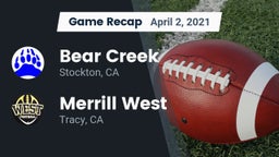 Recap: Bear Creek  vs. Merrill West  2021
