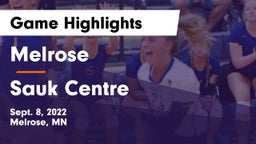 Melrose  vs Sauk Centre  Game Highlights - Sept. 8, 2022