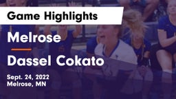 Melrose  vs Dassel Cokato Game Highlights - Sept. 24, 2022