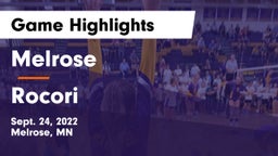 Melrose  vs Rocori Game Highlights - Sept. 24, 2022