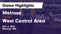 Melrose  vs West Central Area Game Highlights - Oct. 4, 2022