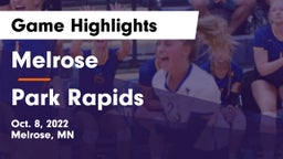 Melrose  vs Park Rapids Game Highlights - Oct. 8, 2022