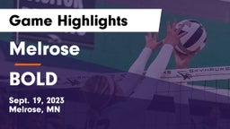 Melrose  vs BOLD Game Highlights - Sept. 19, 2023