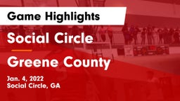 Social Circle  vs Greene County  Game Highlights - Jan. 4, 2022