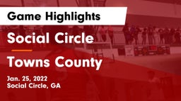 Social Circle  vs Towns County Game Highlights - Jan. 25, 2022