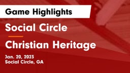 Social Circle  vs Christian Heritage  Game Highlights - Jan. 20, 2023