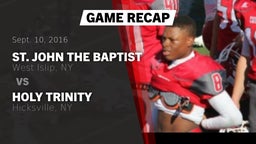 Recap: St. John the Baptist  vs. Holy Trinity  2016