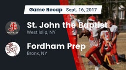 Recap: St. John the Baptist  vs. Fordham Prep  2017