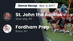 Recap: St. John the Baptist  vs. Fordham Prep  2017