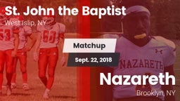 Matchup: St. John the Baptist vs. Nazareth  2018