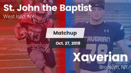 Matchup: St. John the Baptist vs. Xaverian  2018