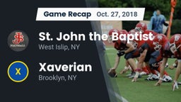 Recap: St. John the Baptist  vs. Xaverian  2018