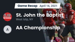 Recap: St. John the Baptist  vs. AA Championship 2021
