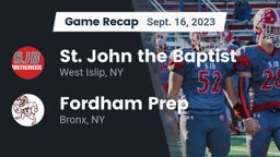 Recap: St. John the Baptist  vs. Fordham Prep  2023