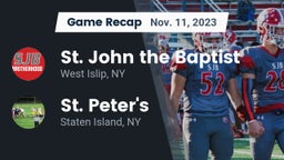 Recap: St. John the Baptist  vs. St. Peter's  2023