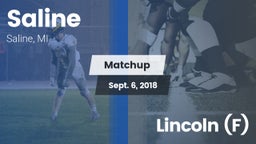Matchup: Saline vs. Lincoln (F) 2018
