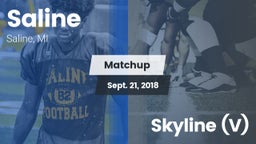 Matchup: Saline vs. Skyline (V) 2018