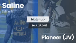 Matchup: Saline vs. Pioneer (JV) 2018