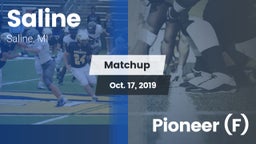 Matchup: Saline vs. Pioneer (F) 2019