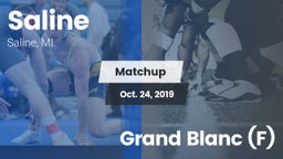 Matchup: Saline vs. Grand Blanc (F) 2019