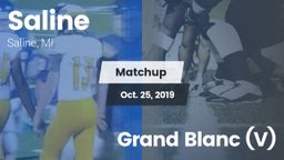 Matchup: Saline vs. Grand Blanc (V) 2019