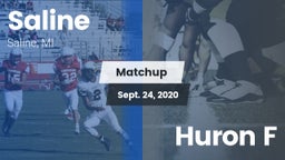 Matchup: Saline vs. Huron F 2020