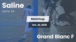 Matchup: Saline vs. Grand Blanc F 2020