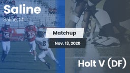 Matchup: Saline vs. Holt V (DF) 2020