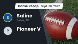 Recap: Saline  vs. Pioneer V 2022