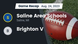 Recap: Saline Area Schools vs. Brighton V 2023