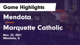 Mendota  vs Marquette Catholic  Game Highlights - Nov. 23, 2021