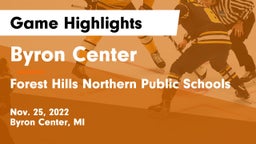 Byron Center  vs Forest Hills Northern Public Schools Game Highlights - Nov. 25, 2022