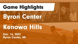 Byron Center  vs Kenowa Hills  Game Highlights - Dec. 16, 2022