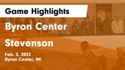 Byron Center  vs Stevenson  Game Highlights - Feb. 3, 2023