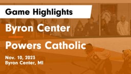 Byron Center  vs Powers Catholic  Game Highlights - Nov. 10, 2023