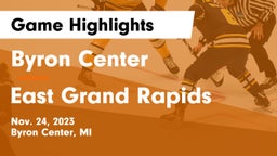 Byron Center  vs East Grand Rapids  Game Highlights - Nov. 24, 2023