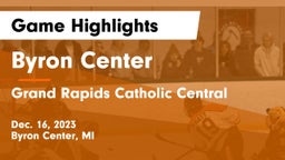 Byron Center  vs Grand Rapids Catholic Central  Game Highlights - Dec. 16, 2023