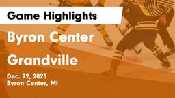 Byron Center  vs Grandville  Game Highlights - Dec. 22, 2023