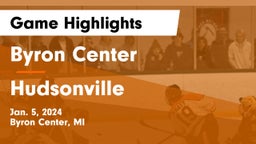 Byron Center  vs Hudsonville  Game Highlights - Jan. 5, 2024