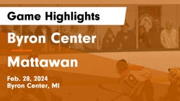 Byron Center  vs Mattawan  Game Highlights - Feb. 28, 2024