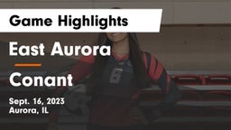 East Aurora  vs Conant  Game Highlights - Sept. 16, 2023