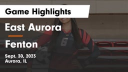 East Aurora  vs Fenton  Game Highlights - Sept. 30, 2023