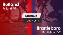 Matchup: Rutland vs. Brattleboro  2016