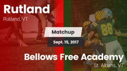 Matchup: Rutland vs. Bellows Free Academy  2017